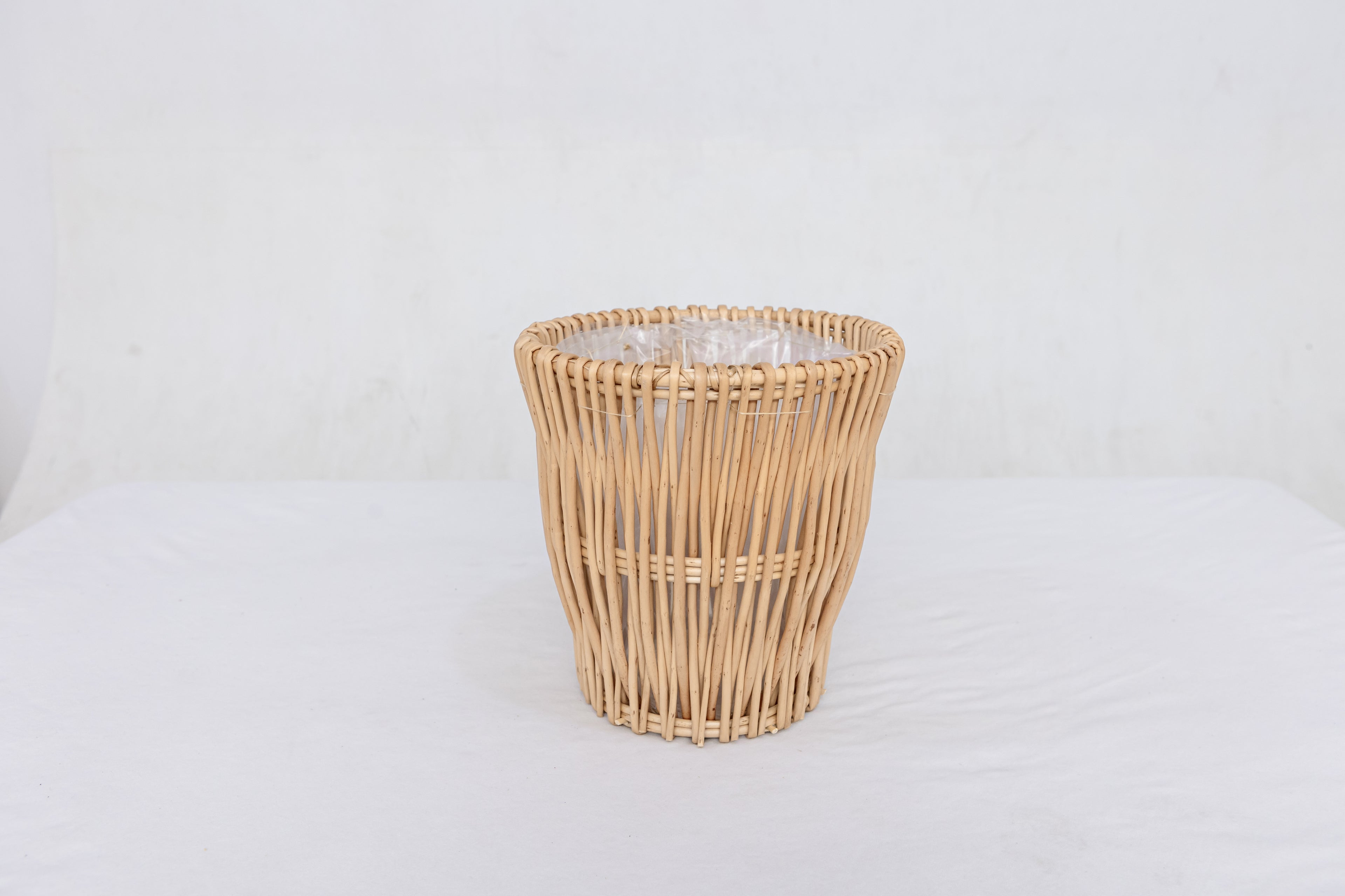Handmade Willow Wicker Planter Basket – Boho Rustic Home Décor